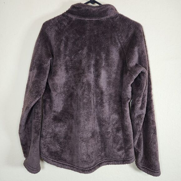 North Face Jacket Womens Large brown pink‎ 1/4 Zip Sherpa Texture Fleece Fuzzy - Picture 12 of 12